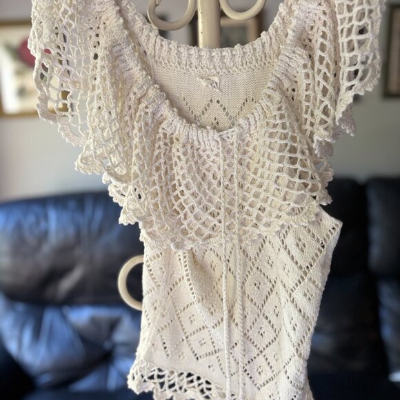 Beachcomber Crochet Top - Boho Beach Cover Up Festival Style - Picture 8 of 8